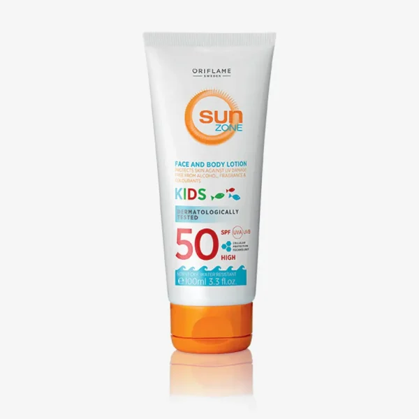 لوسیون ضدآفتاب کودکان سان زون (Sun Zone) SPF 50 – محافظت قوی صورت و بدن