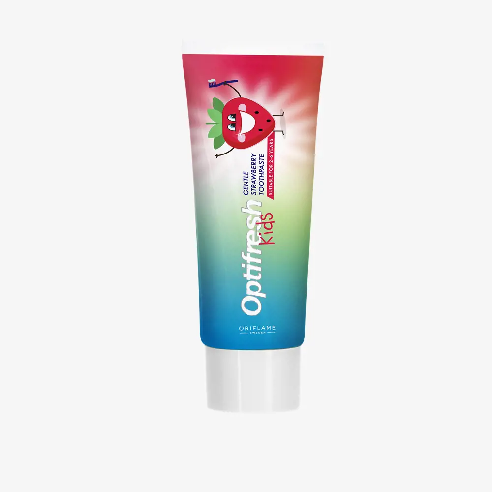 خمیر دندان کودک ملایم Optifresh Kids با طعم توت‌فرنگی اوریفلیم (Oriflame)
