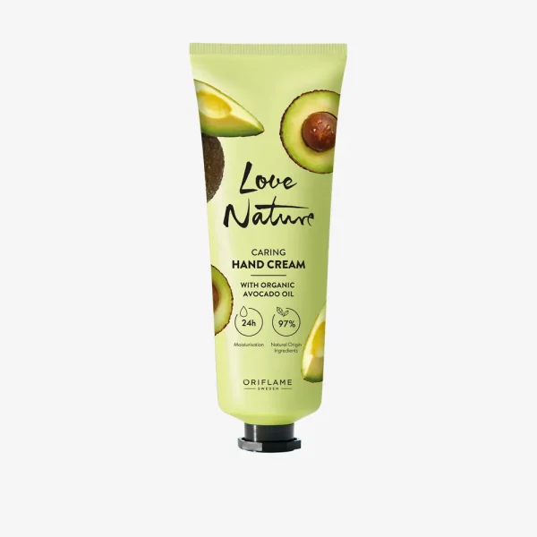 کرم دست مغذی حاوی روغن آووکادو ارگانیک Love Nature اوریفلیم (Oriflame)